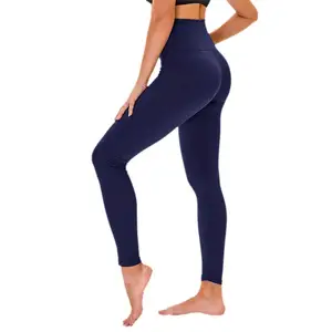 Groothandel In Bulk Custom Hoge Taille Leggings Voor Vrouwen Hardlopen Fitness Yoga Leggings Ademende Meisjes Leggings Elastische Broek