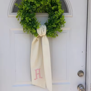 Lazo Decorativo Bordado Personalizado con Diseño de Calabaza para Cesta, Puerta Principal, Envolturas para Bebés Recién Nacidos 2025 - Product Image 2