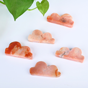 Figurine Nuage en Agate Fleur Naturelle Sculptée à la Main, Polie, Cristal de Guérison pour Décoration de Bureau et de Maison - Vente en Gros - Product Image 1