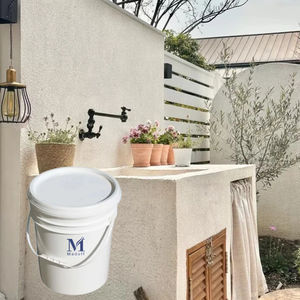 고급 도자기 스톤 아트 코팅 수지 내구성 브러쉬 아크릴 세척 돌 건물 바닥 벽 액체 돌 아트 코팅 - Product Image 5