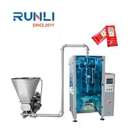 Machine d'emballage VFFS automatique pour sachets de sauces liquides et d'assaisonnements, haute précision, électrique