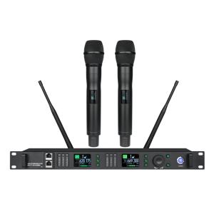 ระบบไมโครโฟนไร้สายแบบมือถือ 2 ช่องทาง รุ่น Howling Suppression TX-6200 ประสิทธิภาพสูง พร้อมฟังก์ชัน Cascade/SQ/EQ/Spectrum สำหรับการแสดงบนเวที - Product Image 1