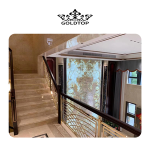 Losa de mármol crema Goldtop <span class=keywords><strong>Balian</strong></span>, superficie pulida, piedra Natural de lujo para decoración de pared y suelo del vestíbulo del Hotel - Product Image 6