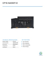 Unité CPU PLC d'occasion OMRON CP1E-N40SDT-D Série CP1E pour systèmes CNC et automatisation industrielle