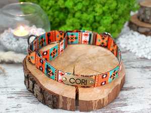 Collar de Perro Personalizado de Terciopelo, Collar Martingale para Galgo, con Lazo Grueso, para Cachorros - Product Image 4