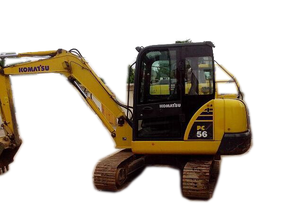 Excavatrice Komatsu d'occasion 5 tonnes PC56, mini-excavatrice sur chenilles en caoutchouc pour usage domestique et agricole - Product Image 2