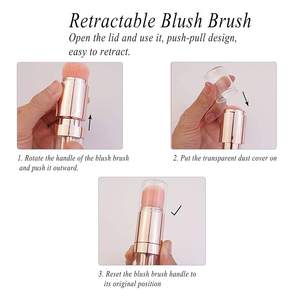 Xách tay trang điểm bàn chải thiết lập tổng hợp Bàn chải tóc mềm mại và mượt <span class=keywords><strong>4</strong></span> trong 1 đa chức năng mỹ phẩm công cụ thiết lập dày đặc cũng có hình dạng bàn chải - Product Image 4