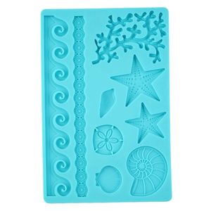 Y Silicone Seashell vita di mare fondente e pasta di gomma torta torta di cottura stampo per la decorazione della torta - Product Image 4