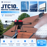 Drone de nettoyage extérieur professionnel longue portée, testé sur le terrain pour le lavage des vitres extérieures des gratte-ciel