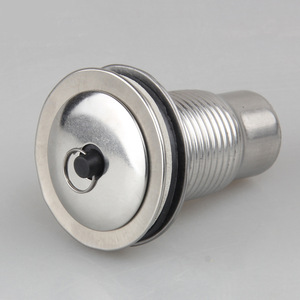 Conjunto de desagüe para fregadero de acero inoxidable, 84,5 mm de diámetro exterior, rosca elevadora anticorrosión para fregadero de lavandería - Product Image 4