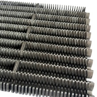 Cadena de rodillos silenciosa de acero inoxidable con doble capa protectora, resistente a altas temperaturas, antipinchazos, antideslizante, para transporte de botellas de vidrio.
