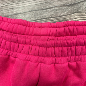 Sfuso all'ingrosso serigrafia da <span class=keywords><strong>donna</strong></span> pantaloni della tuta ricamati in pile di <span class=keywords><strong>cotone</strong></span> a forma semplice pantaloni della tuta da <span class=keywords><strong>donna</strong></span> - Product Image 4