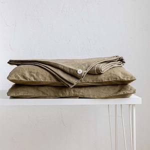 ผลิตคลาสสิกมะกอก100% หินล้างผ้าปูที่นอนผ้าลินินบริสุทธิ์100ผ้าลินินอินทรีย์ผ้าลินินผ้าห่มปกชุด - Product Image 2