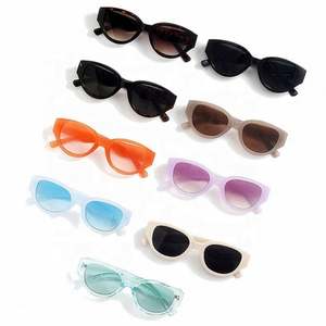 Nuevas Gafas de Sol de Moda con Logotipo Personalizado, Color Azul Morado Estilo Ojo de Gato, Protección UV400, Ovaladas para Mujer, 2021 - Product Image 5