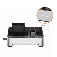 WIREKING Fournitures pour la maison Support de plaques en acier inoxydable pour égouttoir à vaisselle Accessoires de cuisine