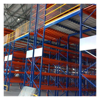 Structure de rayonnage en mezzanine à assemblage facile par boulons, capacité de stockage de 500 kg à 800 kg par mètre carré