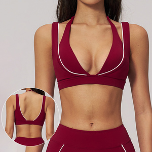 Reggiseno Sportivo da Donna con Scollo a V Profondo, Stile Lussuoso, Senza Schienale, <span class=keywords><strong>per</strong></span> Yoga e <span class=keywords><strong>Allenamento</strong></span> all'Aperto - Product Image 2