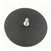 Aimant en pot en néodyme à revêtement en caoutchouc silicone, à performance extrêmement stable, avec tige filetée externe