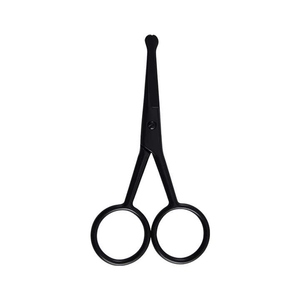 Màu Đen Nhà Máy <span class=keywords><strong>Made</strong></span> 3.5 Inch Mini Mũi Kéo Cong Moustache Kéo Mũi Tóc Kéo Nhíp - Product Image 2