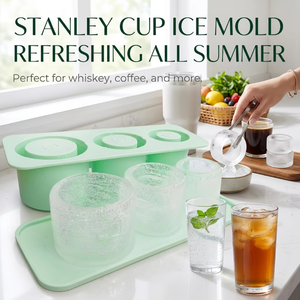 Moule à glaçons en silicone à 3 cavités pour gobelet, bac à glaçons cylindrique creux avec couvercle pour whisky, café, jus et boissons estivales - Product Image 3