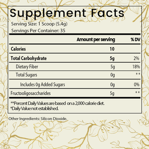 Bubuk serat prebiotik, serbuk peningkat kesehatan pencernaan energi suplemen kesehatan serat prebiotik - Product Image 2