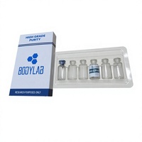 Kit d'emballage complet personnalisé avec impression, cartes de remerciement, emballage de flacon de peptide, boîte d'expédition épaisse en carton ondulé sécurisée