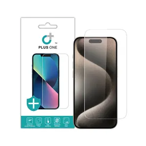 Fabrika ekran koruyucu 2 3 paket temperli cam iphone 15 pro max telefon ekran koruyucular