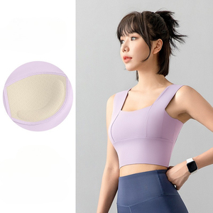 Workout Sports Bras Women Athletic Padded Fitness Gym Yoga Medium <strong>Support</strong> <strong>Crop</strong> <strong>Top</strong> - Product Image 5