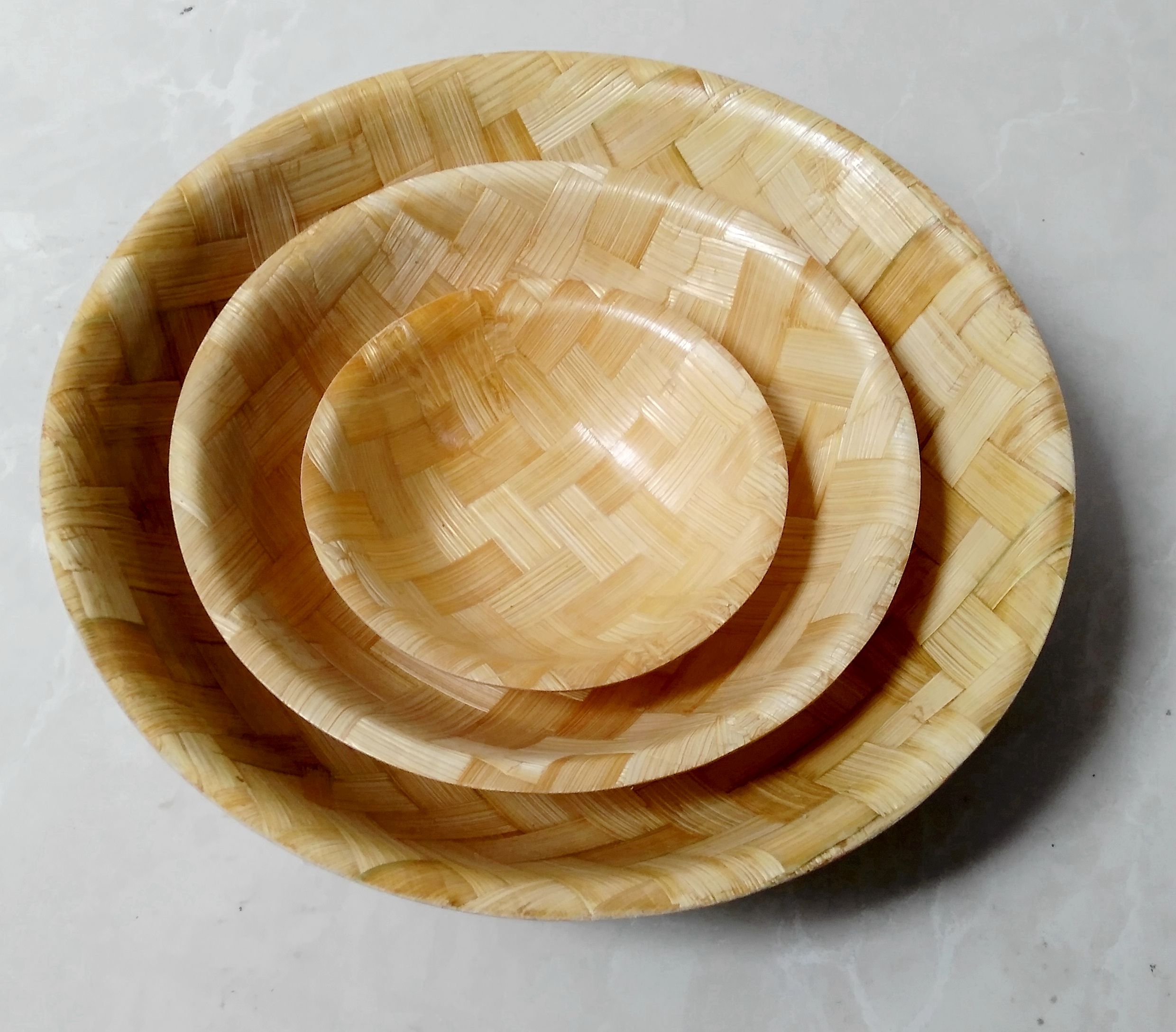 bamboo round bowl