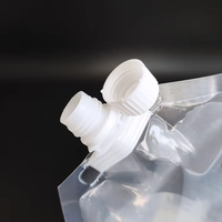 Sac de buse autoportant pochettes de jus sac de boissons transparent pochette de liquide en plastique sac de boissons en plein air