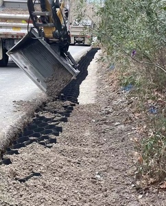 HDPE Geocell Mejor precio Rejillas de suelo de carretera y estacionamiento Malla de grava de entrada de plástico flexible para estacionamiento de grava - Product Image 6