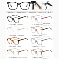 Monture de lunettes MS 81619 Light Luxury pour femmes Prescription Blue Light Blocking Optical Colored Stylish Spectacle Frames