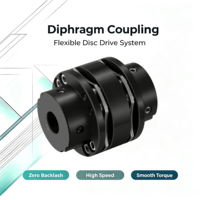 Accouplement à diaphragme en acier inoxydable JM, structure à mâchoires/arakis, couple élevé, flexible et durable, garantie 1 an, personnalisable OEM