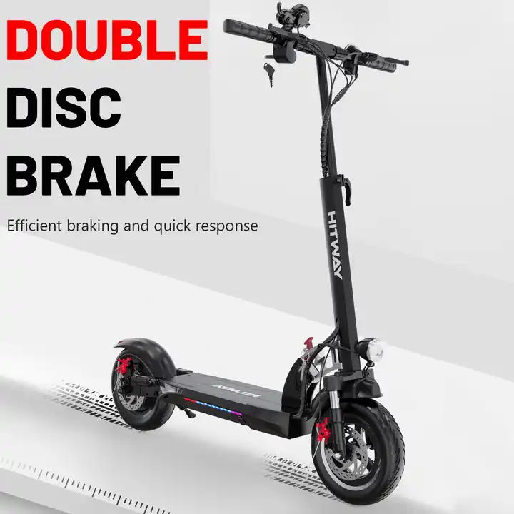 HITWAY électrique Scooter, 800W, 45 km/h,40 km, Scooter électrique Pliable  avec écran LCD 10Ah 