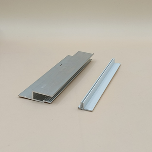 Perfis de Alumínio Extrudado de Alta Qualidade em Liga de Alumínio Prata com Furos Pré-perfurados H com Tampa para Instalação de Membrana Macia - Product Image 2