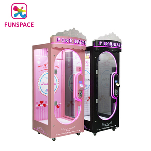 Funspace Aluminium Rail Grue Griffe Ciseaux Vending Coin Operated Arcade Game Machines Toy Cut Prize Machine pour jeu d'arcade - Product Image 4