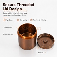 Boîte en aluminium anodisé sur mesure avec couvercle à vis, boîte métallique pour capsules, comprimés, poudre de protéines, emballage