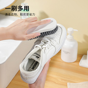 Brosse à linge avec manche, poils en nylon, nettoyage multi-usages pour vêtements, chaussures, écologique - Product Image 5