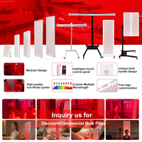 Panneau de luminothérapie rouge ILUXRED US Stock avec support 660nm 850nm 40W 60W pour usage domestique sur tout le corps