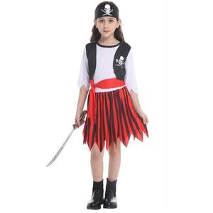 Costume <span class=keywords><strong>de</strong></span> <span class=keywords><strong>pirate</strong></span> des Caraïbes rayé pour petite fille pour la fête d'Halloween 2026, PRCS-003 - Product Image 6
