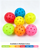 Balles de pickleball d'extérieur rotomoulées approuvées USAPA, 40 trous, 74 mm, balles d'entraînement, logo personnalisé, OEM disponible