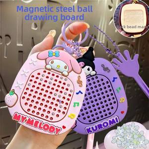 Jouets créatifs de dessin magnétique en forme de chien Kuromi Yugui, porte-clés, jouets anti-stress, puzzles, pendentifs pour sac à dos, en plastique - Product Image 2