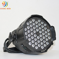 54 pièces de lumière LED PAR pleine couleur, lumière d'effet de scène portable multicolore pour mariage, fête, discothèque, éclairage professionnel pour le public