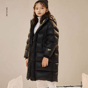 2023 mode vente chaude nouveau noir enfant vestes équestres chaud hiver enfants à capuche blanc duvet de canard bouffant veste manteaux - Product Image 1