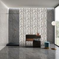 Panneau acoustique commercial moderne insonorisant 3D ignifuge haute densité 9 mm 100 % fibre de polyester pour salon