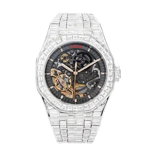 <span class=keywords><strong>Montre</strong></span>-bracelet à <span class=keywords><strong>Quartz</strong></span> japonais, reflets mécaniques et automatique, avec logo personnalisé, OEM, baguette en diamant - Product Image 2