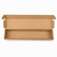 Boîte d'expédition en carton ondulé en papier kraft longue et étroite, imprimée sur mesure, pour cadeaux, stylos, cravates, vente en gros, OEM