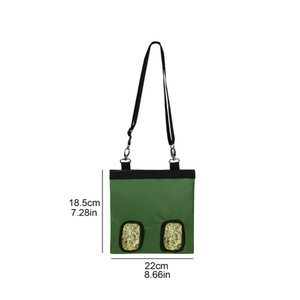 Custom-made <b>rabbit</b> feeding bags, feed bags, hay bags, two-hole pet <b>cage</b> hanging chinchilla feeding bags. - Product Image 2
