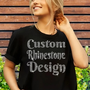 Giáng Sinh Topz Nhà Máy Quá Khổ Pha Lê T-Shirts Tùy Chỉnh Rhinestone In Chất Lượng Cao 100% Cotton Terry Sẵn Sàng Thiết Kế Cho <span class=keywords><strong>Virgo</strong></span> - Product Image 2