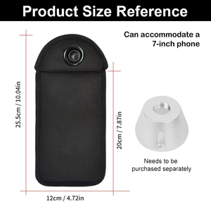 磁気ロック式携帯電話ポーチ ネオプレン素材 防水 隠し安全ピン 盗難防止 RFID信号遮断 セキュリティロッカー - Product Image 3